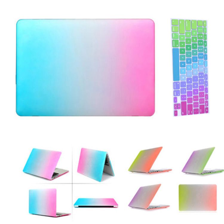 2017 Rainbow Matte Laptop Cases For Macbook Air 11 13inch Cheap Laptop