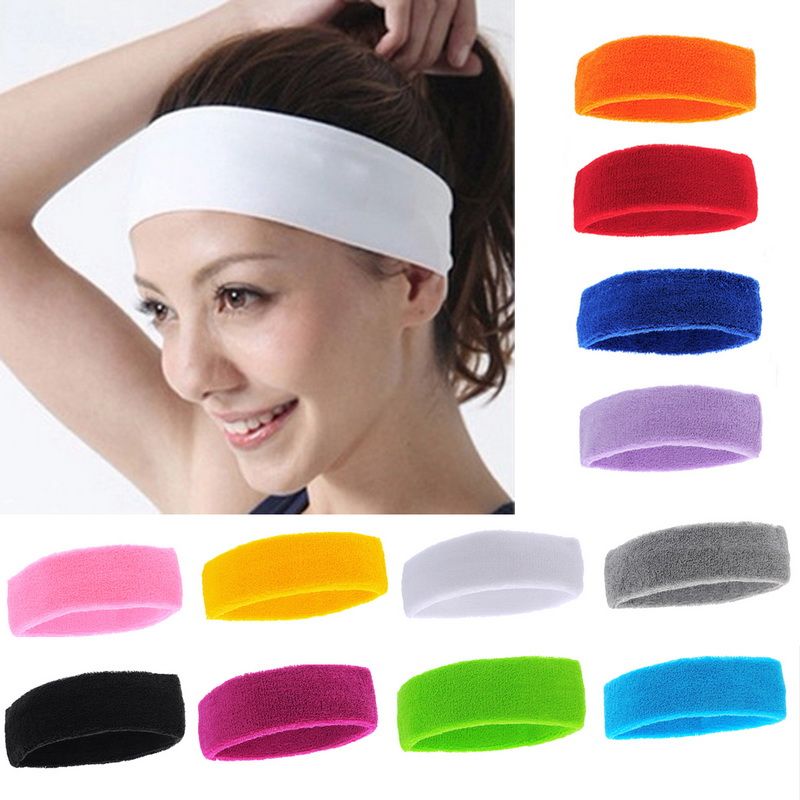 Online Cheap Sports Supply Tenis Sports Handband & Headband Badminton Head Sweatbands For Girls
