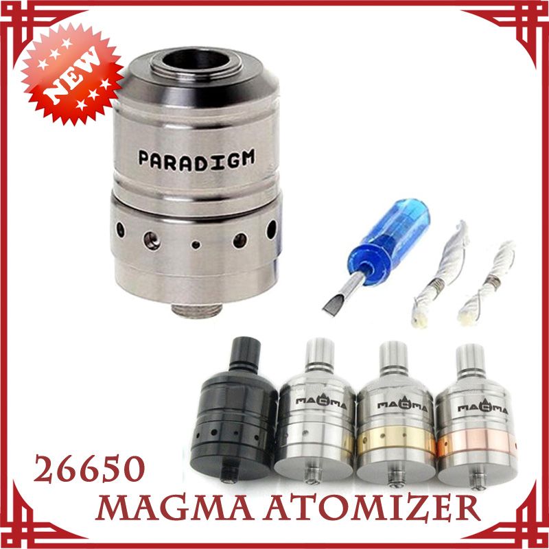 26650 magma atomizer 28mm clone ss brass copper black 26650 magma atomizer 28mm clone ss brass copper black
