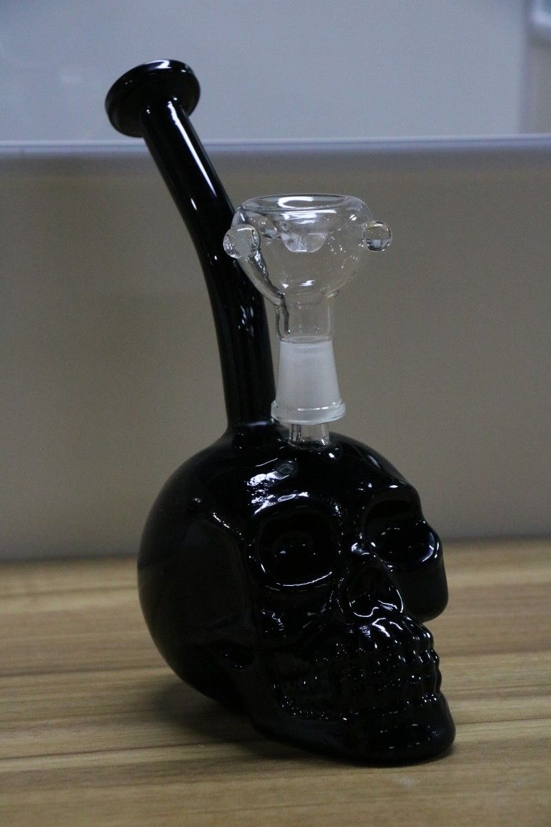 Best Quality Newest 2 Functions Authentic Skull Bong With Bowl And Dome