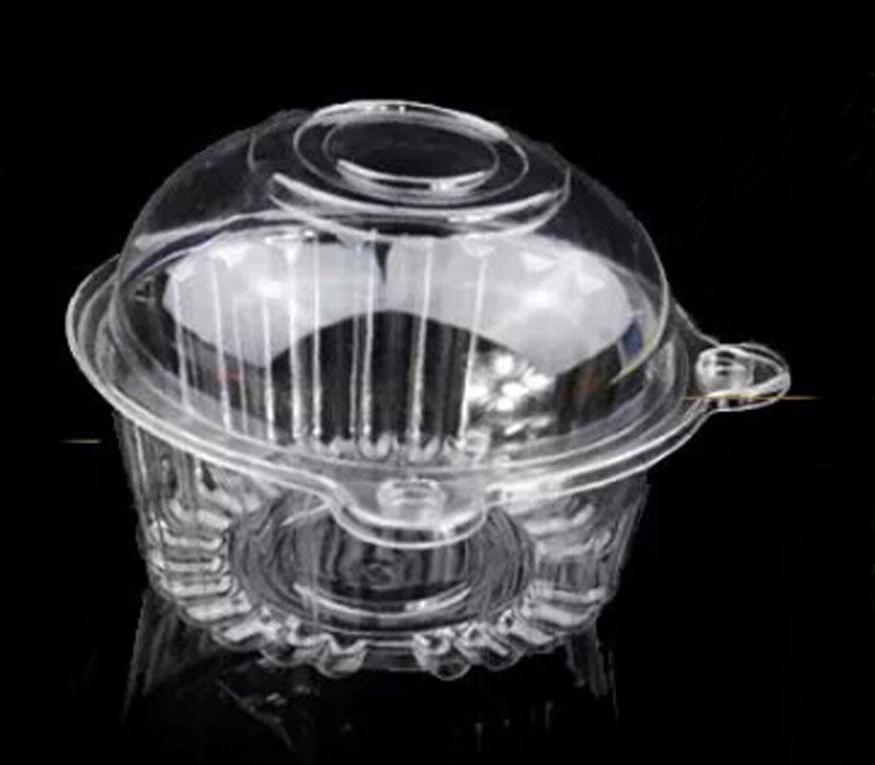 Individual Clear Plastic Cupcake Boxes Single Muffin Cake Container