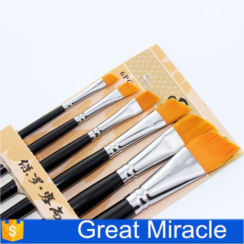 2017 Cheap Artist Paint Brushes Angle Paint Brush Set For Watercolor