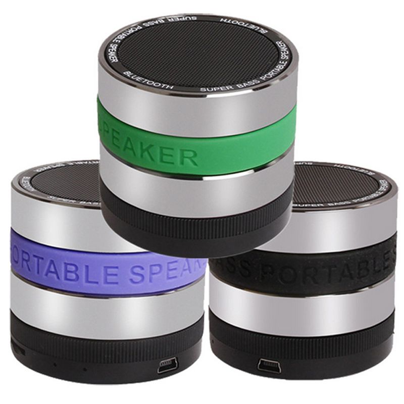 Wireless Bluetooth Speaker With Mic Super Bass Camera Lens Shaped