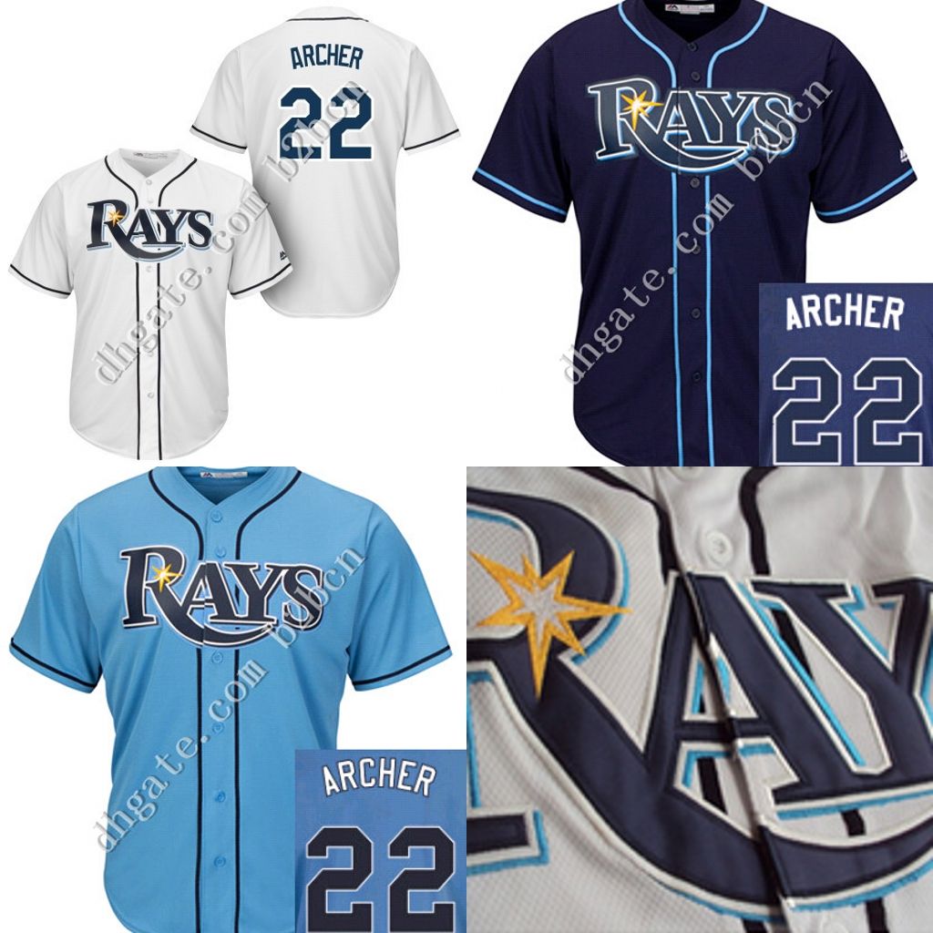 2017 Kids Tampa Bay Rays Jersey 22 Chris Archer Jersey Youth Authentic