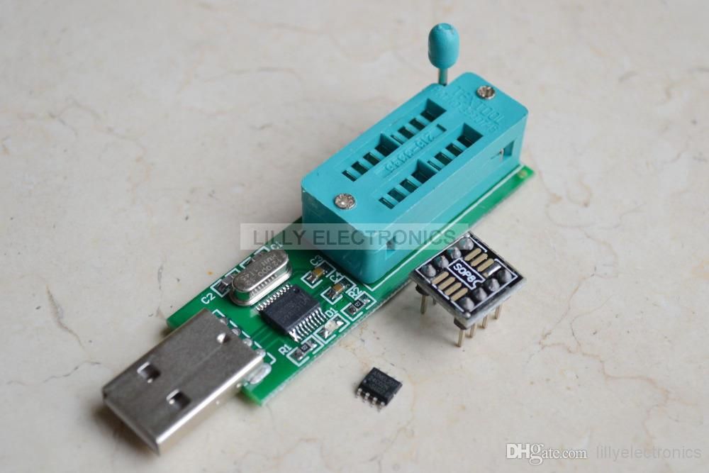 2017 24cxx 24lcxx Programmer Eeprom Reader Writer+24c02 + Sop To Dip ...