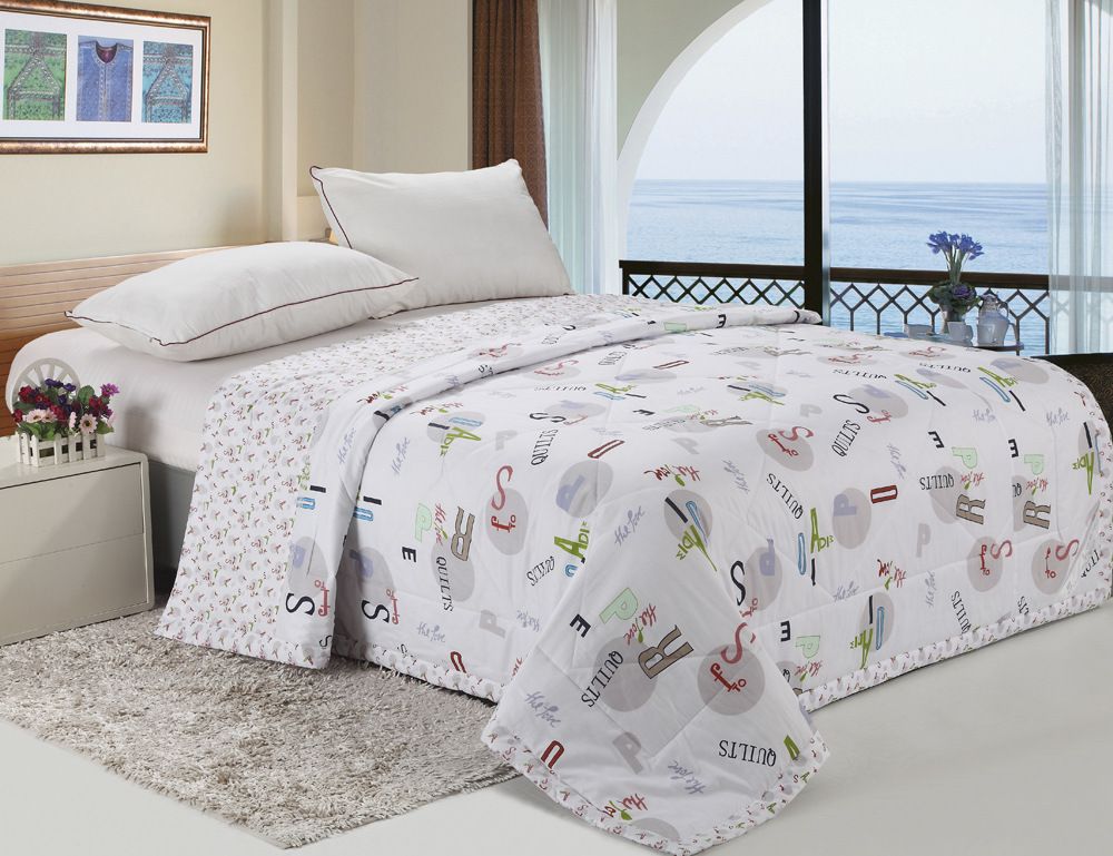 Online Cheap Wholesale Thin Quilt Polyester Comforter Colchas Quilt