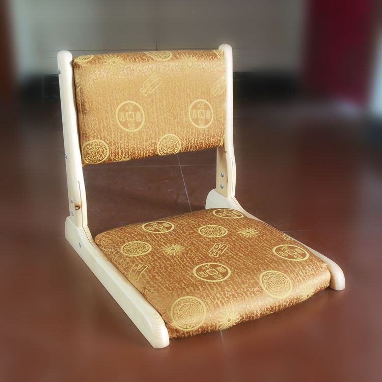 2017 Japanese Floor Zaisu Tatami Chair Folding Legs Natural Finish
