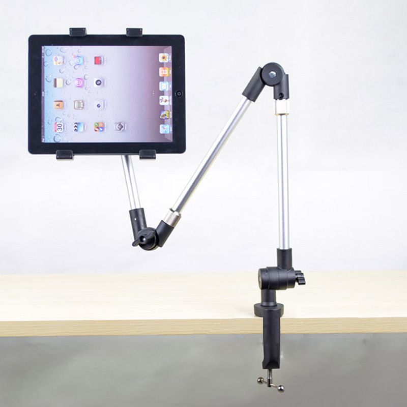 2017 Excelvan Flexible Adjustable Tablet Desk Mount Stand Holder For