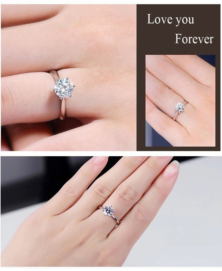 Wedding rings cz sale