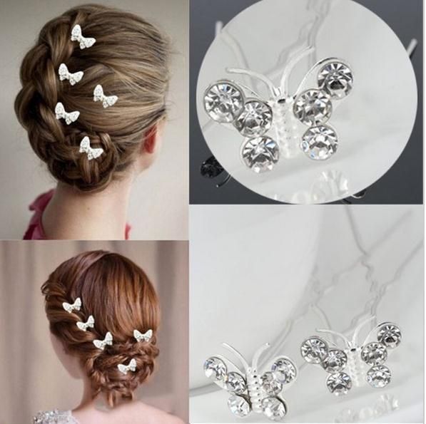 Fashion Bridal Butterfly Hair Clip Accessories For Wedding Hot