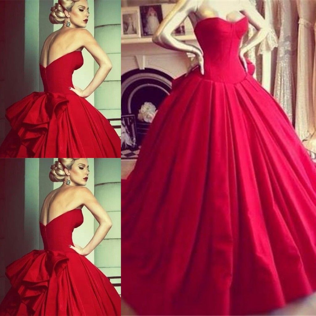 Red wedding dress vintage