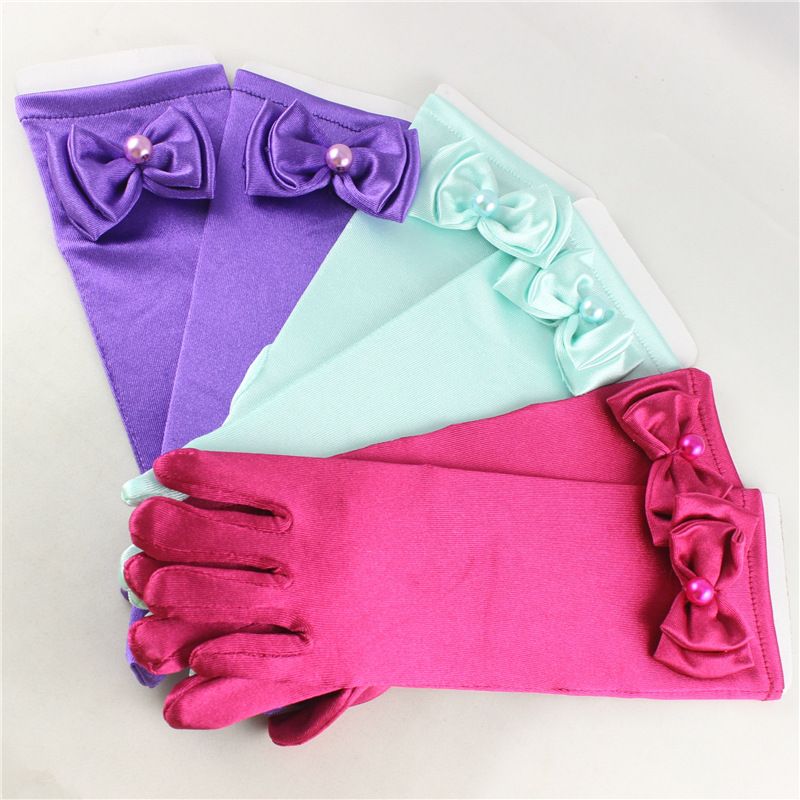 2017 Prettybaby 2015 Elsa Coronation Gloves Princess Glove Frozen Gloves Children Girls Glove