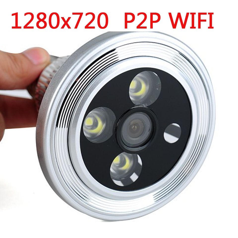 Mini Light Bulb Lamp P2P 720P Wifi Wireless Spy Hidden Bulb Dvr Led