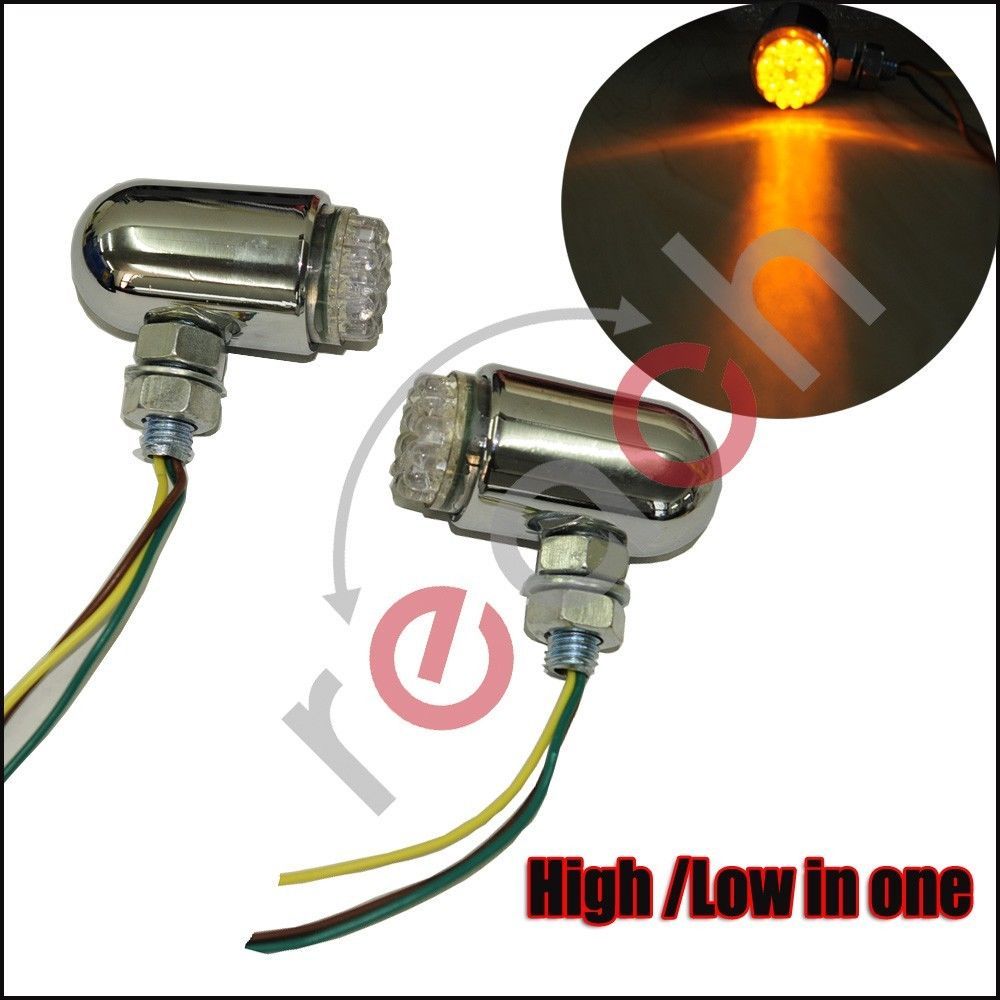 Front Rear Motorcycle Turn Signal Led Light Bright Lamp Fits For Harley