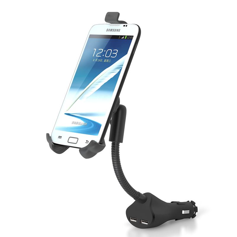 2017 Universal Car Phone Charger Holder Dual Usb Charger For Iphone 6 5