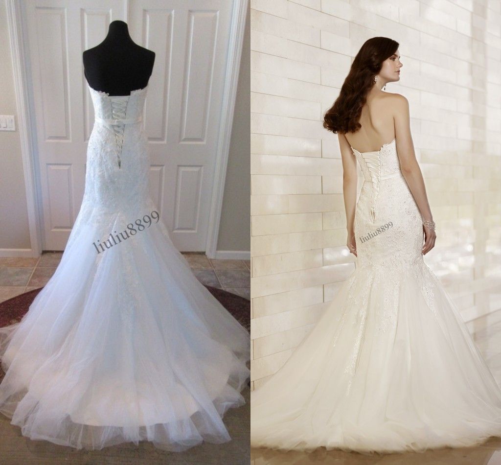 2015 Stella York Wedding Dresses Real Images Sweetheart Collar Beading