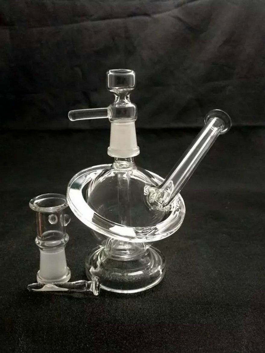 2017 Cool Mini Globe Oil Rig Glass Bong Glass Water Pipe Glass Bubbler Oil Rig With Height 145mm
