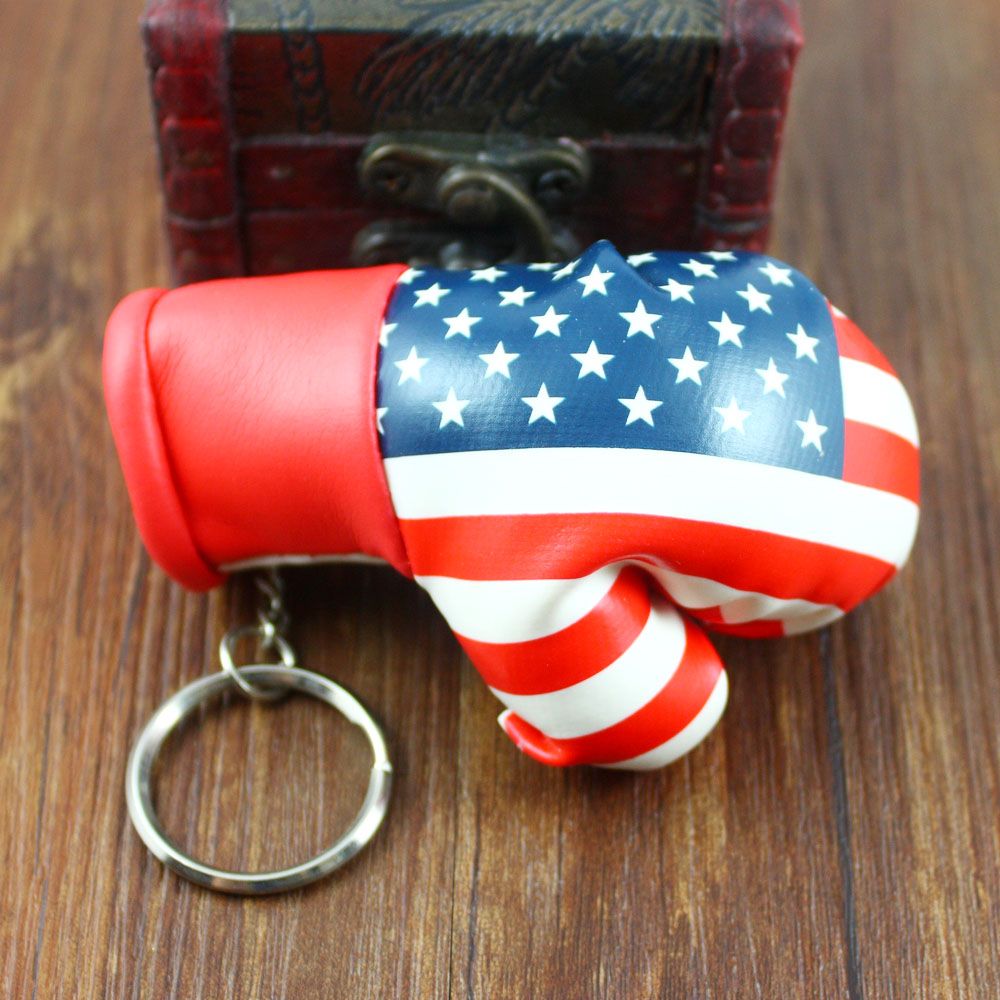 2017 Mini Boxing Gloves Keychain Bag Hangings Fashion Car Accessories
