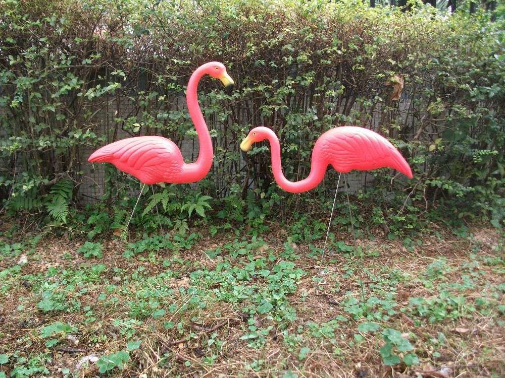 Online Cheap Pink Plastic Lawn Flamingos For Garden Decor By Myou