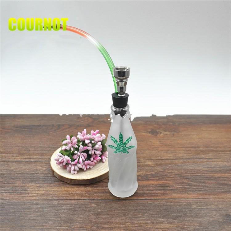 2017 The New Mini Bottle Water Smoking Bong Mental Bottle Water Pipe