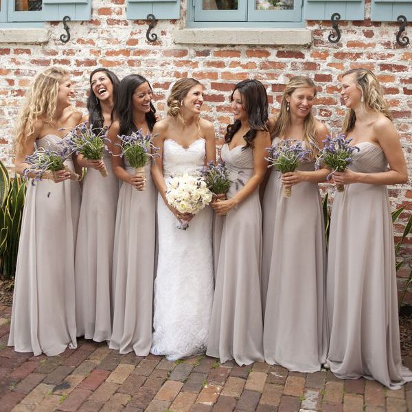 Pink bridesmaid dresses coast