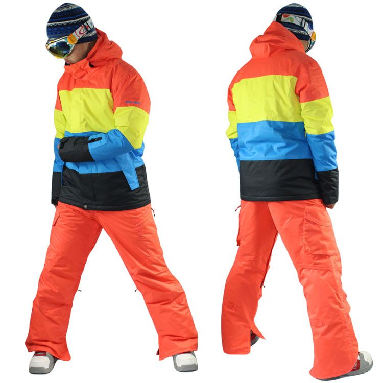 2017 2014 Mens Yellow Blue Black Ski Jacket Snowboard Jacket
