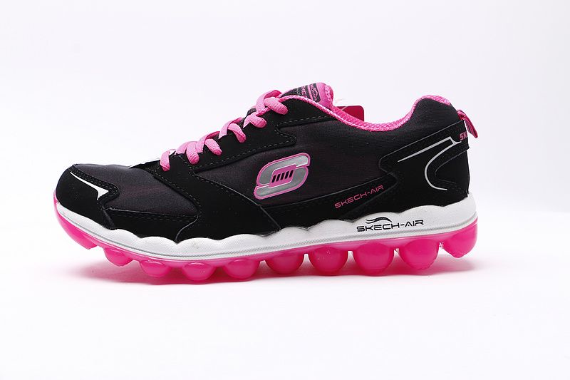 black and pink skechers memory foam