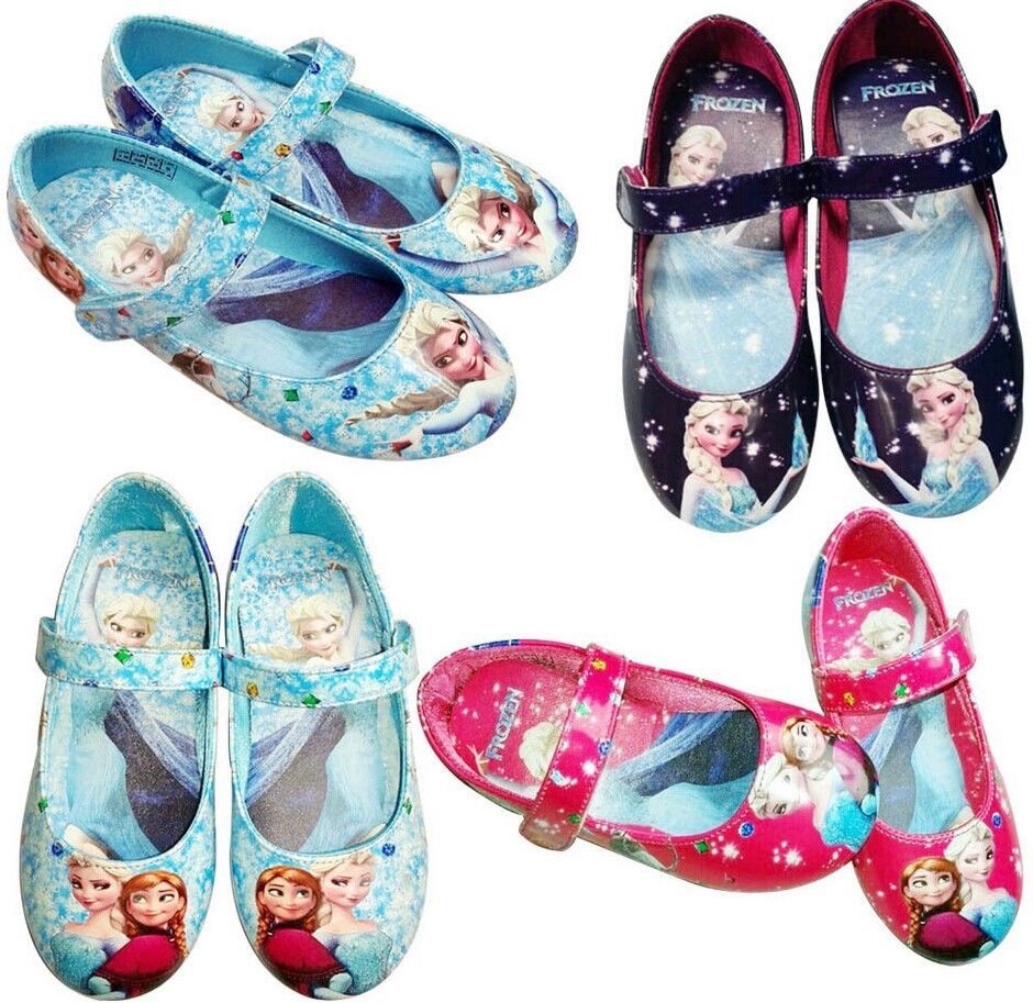 Online Cheap Frozen Elsa Princess Shoes For Girls Size 25 30 Blue/Pink