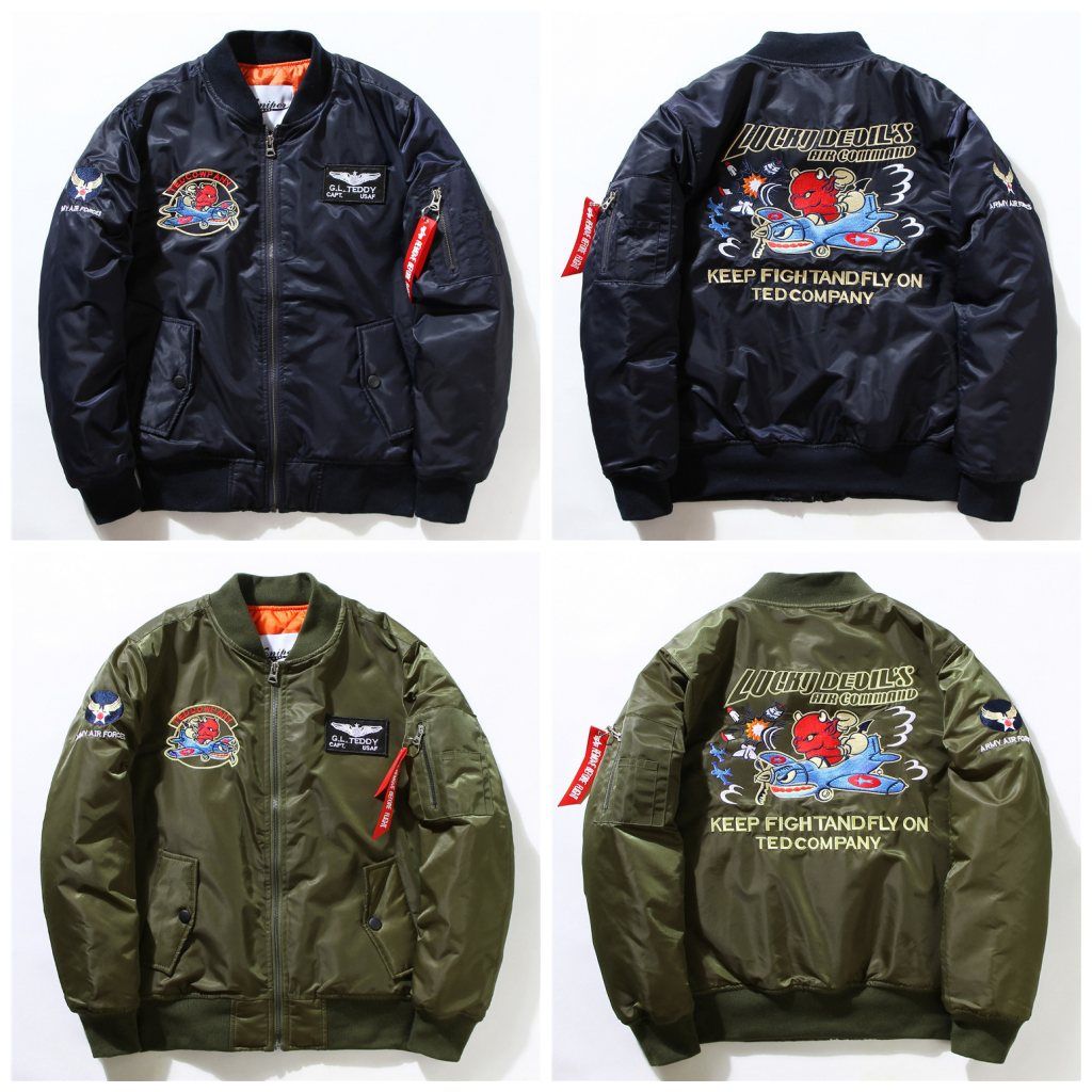 Men Coat Kanye West Ma1 Jackets Limit Edition Black Green Colors Flight