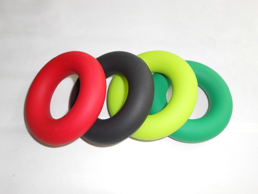 Silicone Hand Grip Ring Wrist Strength Trainer Home Gym Device