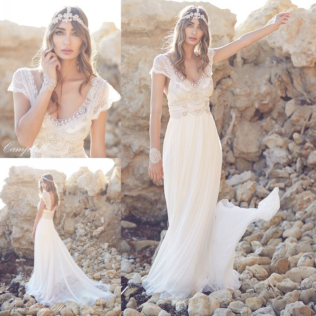 Short Cap Sleeve Wedding Dresses