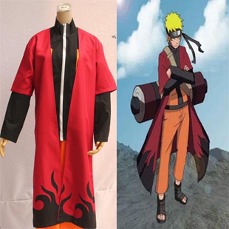 Hot Sale!!! Anime Naruto Shippuden Cosplay Costume Uzumaki Unisex Sage