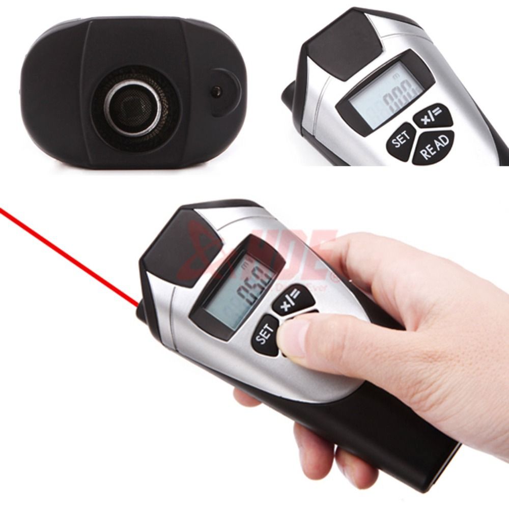 2017 Ultrasonic Tape Measure Distance Meter Lcd Digital Solid Laser