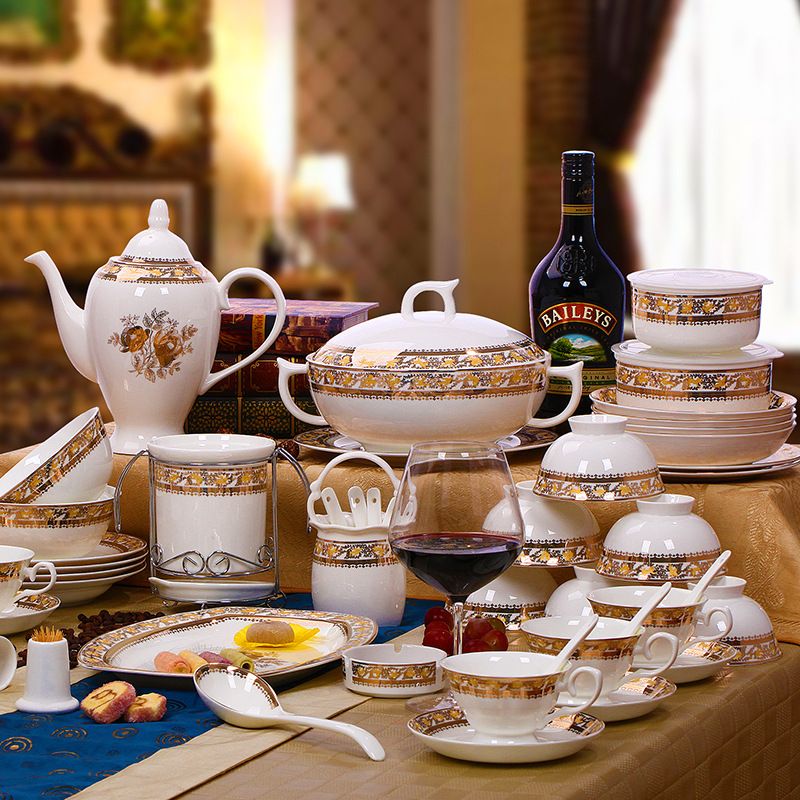 2015 NEW Dinnerware Sets Bone China Tableware Coverall Highgrade