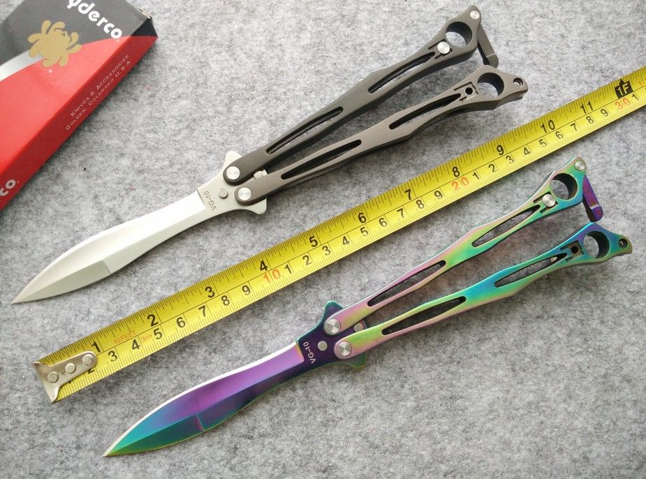 Spyderco Spyderfly Vg 10 B01p Butterfly Bali Flipper Knife 4.125