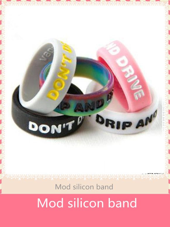 Silicon Band Engrave Beauty Ring Non Slip Non Skid Silicone Vape Band