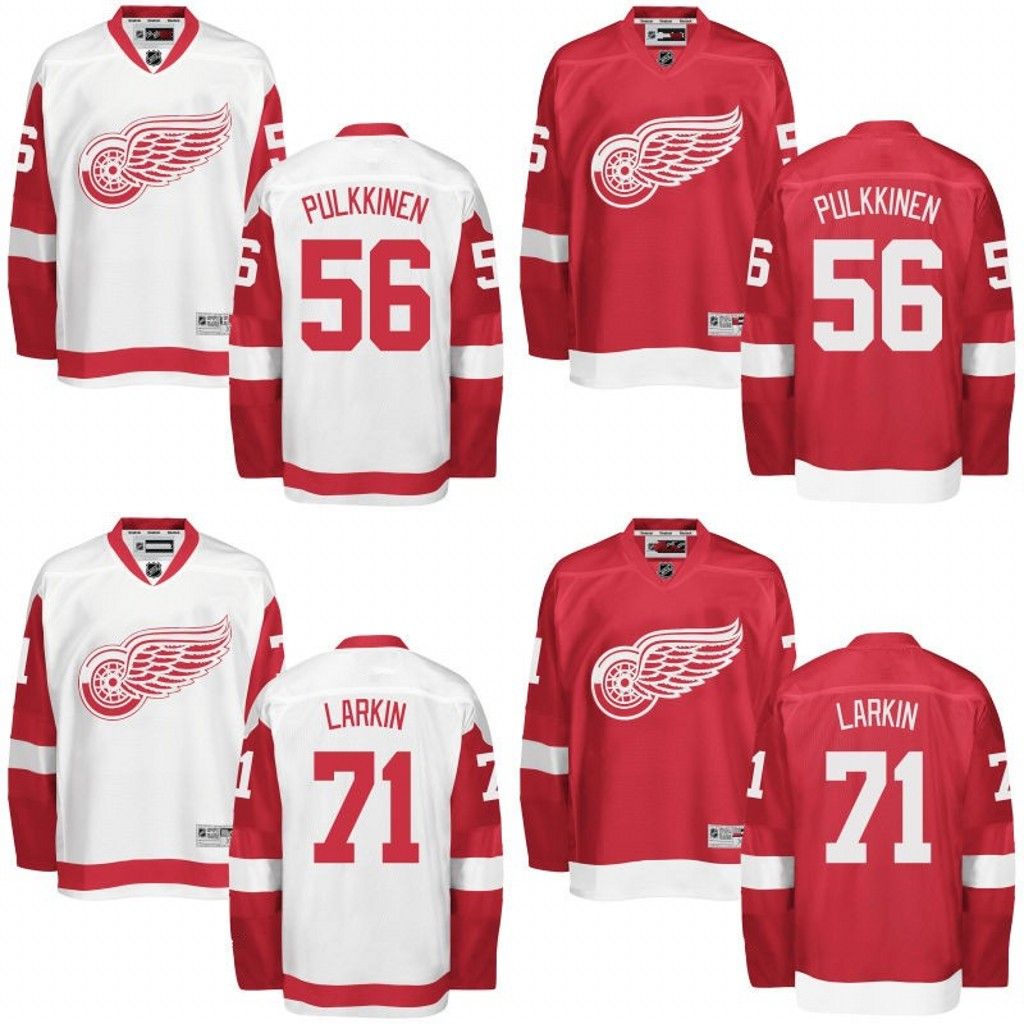 2017 2016 Men Detroit Red Wings Jerseys 56 Teemu Pulkkinen 71 Dylan