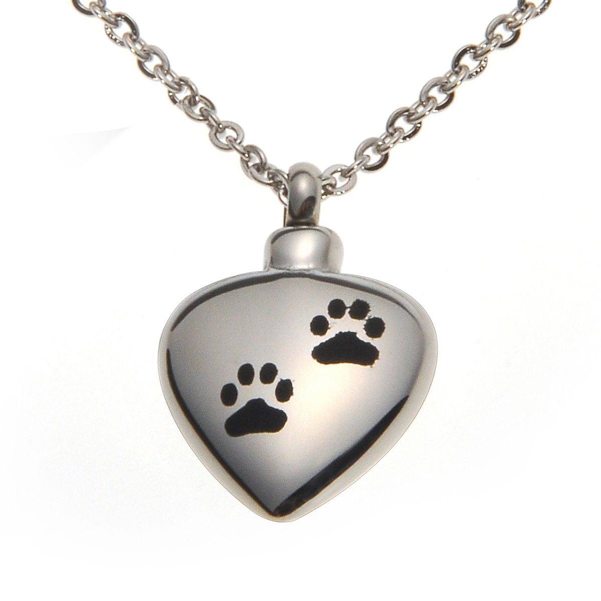Wholesale Lily Stainless Steel Pet Dog Paw Print Heart Cremation Urn