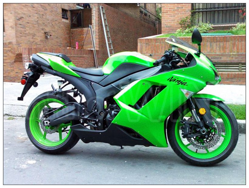 For Kawasaki Zx 636 2007 2008 Brilliant Green Abs Plastic Fairing Zx6r