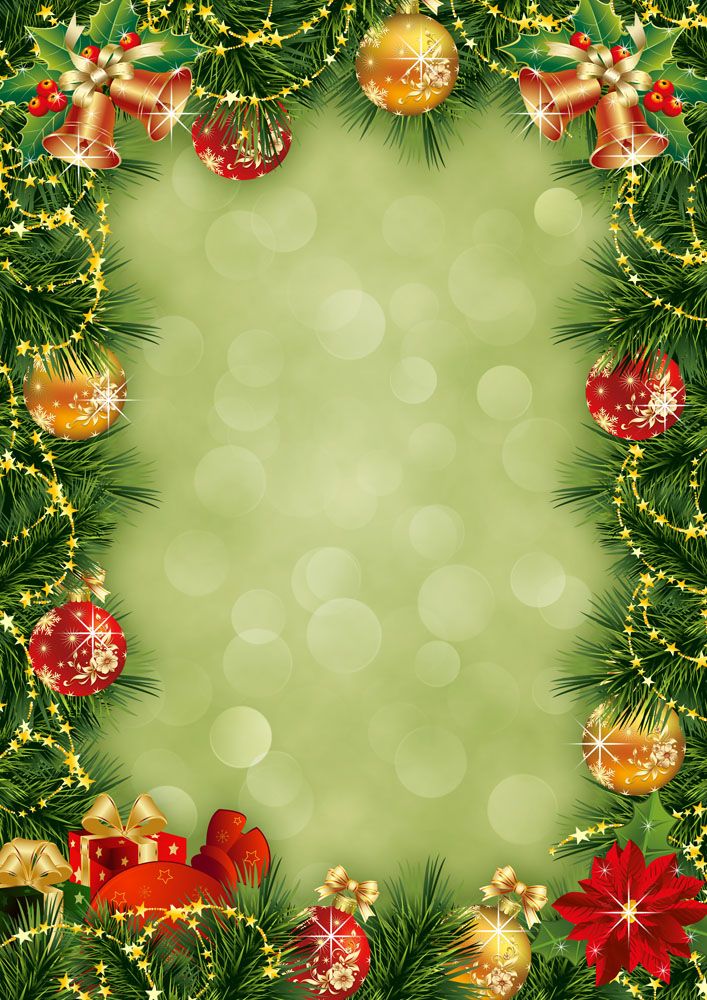 Christmas Background Portrait 