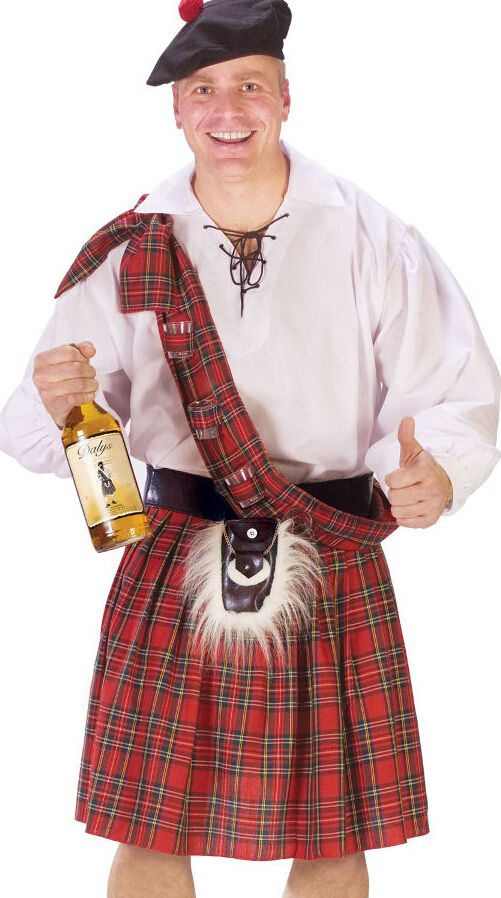 Hot Sale Custom Made Mens Scottish Kilt Outfit Halloween Cosplay