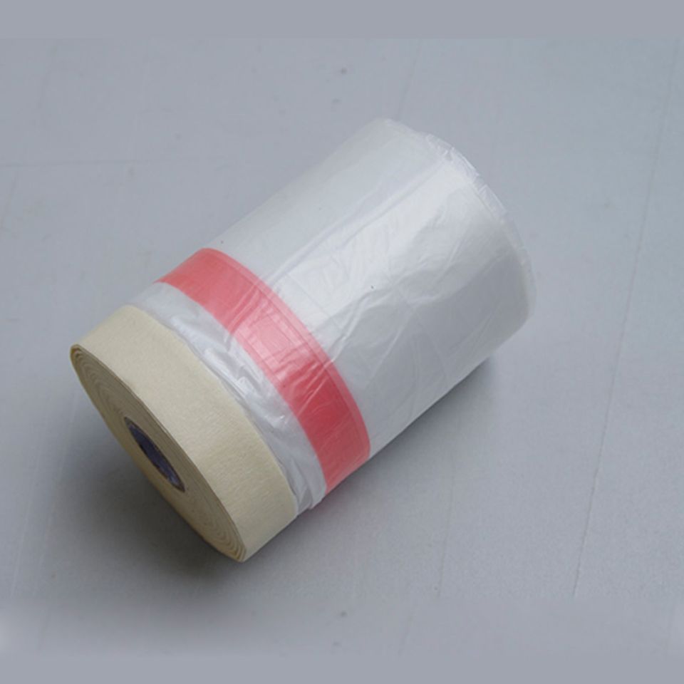 0.55x25m/ Roll Pre Taped Masking Film Spray Paint Protection Film Pre