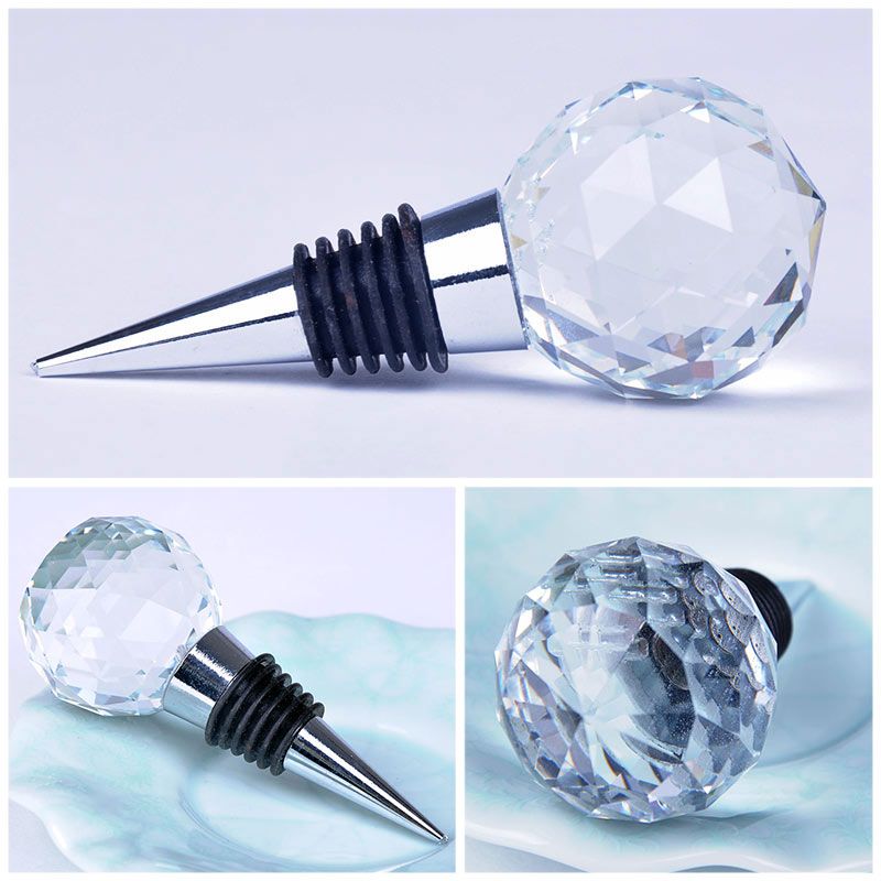 2017 2015 Round Crystal Ball Wine Stopper Wine Collection Red Wine