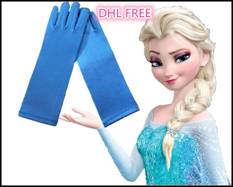 Online Cheap 2015 Girls Frozen Elsa Gloves Princess Kids Gloves For
