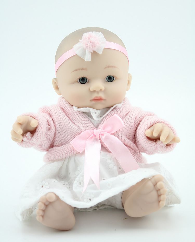 8 Baby Doll Full Body Silicone Newborn Baby Mini Doll Handmade