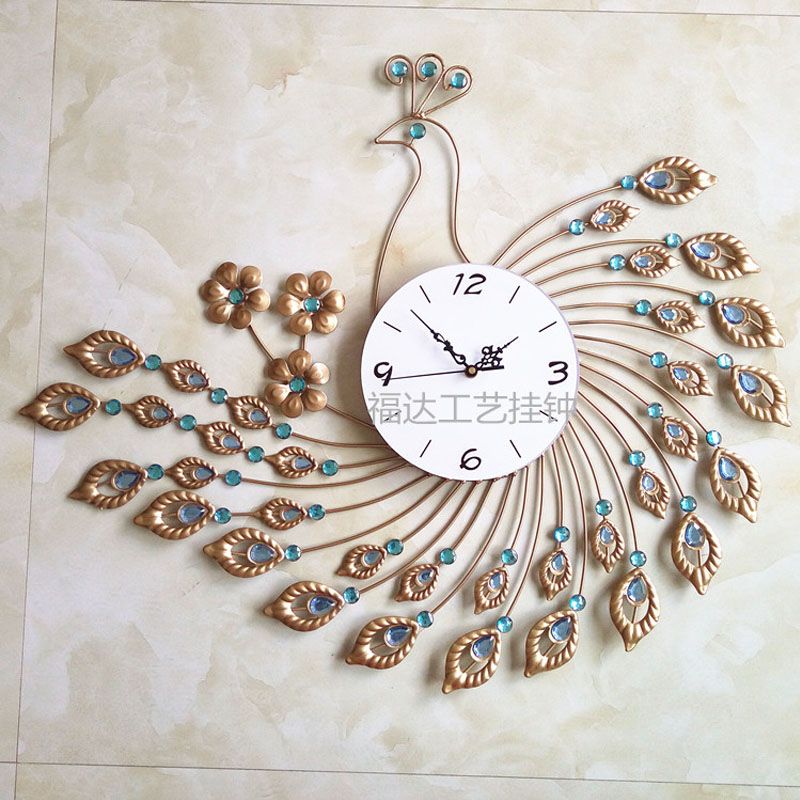 new wrought iron wall clock designer wall clocks modern personality fashion mute clock - Designer Wall Clocks Online new wrought iron wall clock designer wall clocks modern personality fashion mute clock - Designer Wall Clocks Online