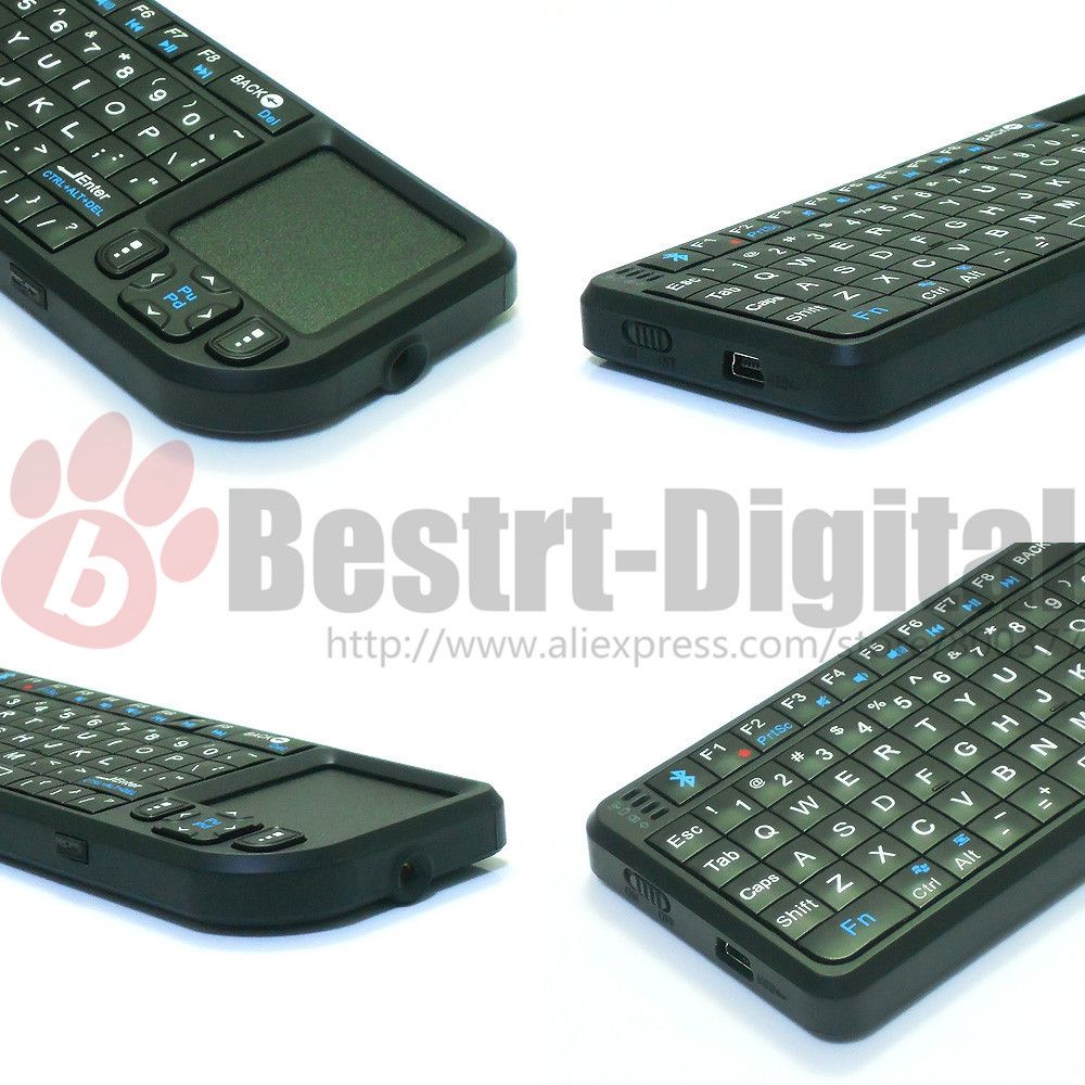 2017 Wholesale Mini Wireless Bluetooth Keyboard, Touch Pad + Keyboard