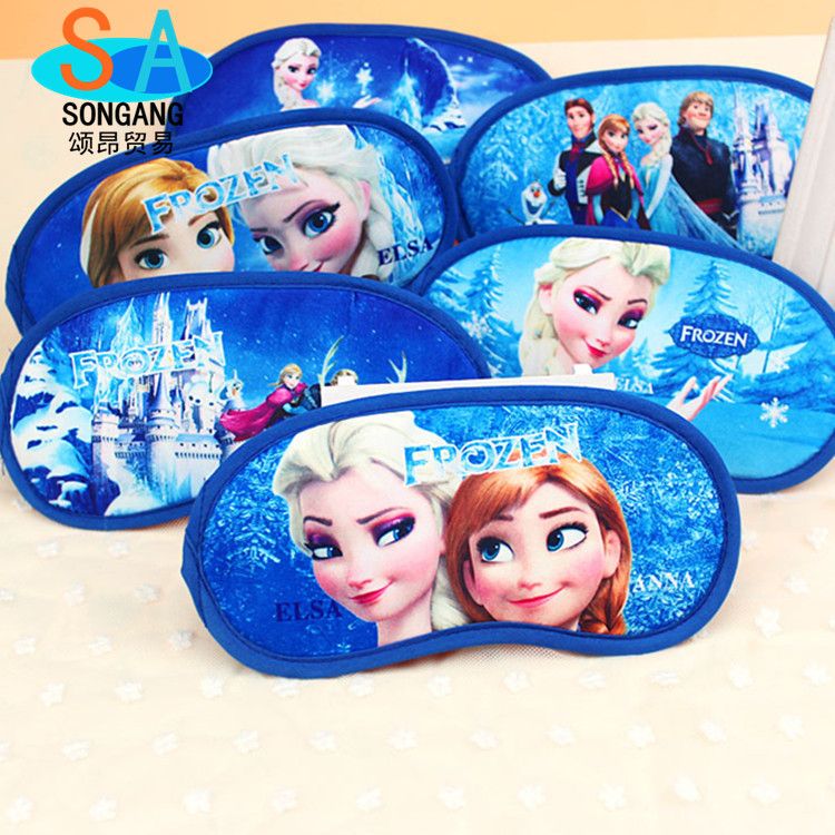 Frozen Elsa Anna Eye Patch Mask Sleeping Blindfold Travel Shade Padded Sleep Aid Eye Cover