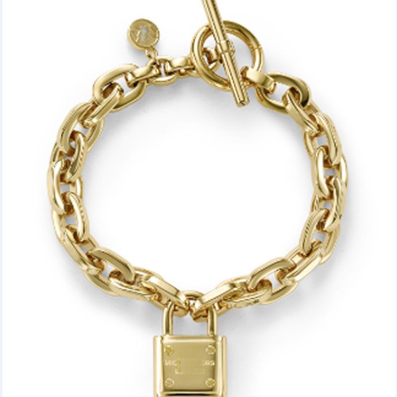 Wholesale Big Fashion Designer Jewelry Gold Bangle Link Chains Charms Lock Bracelet Silver ...
