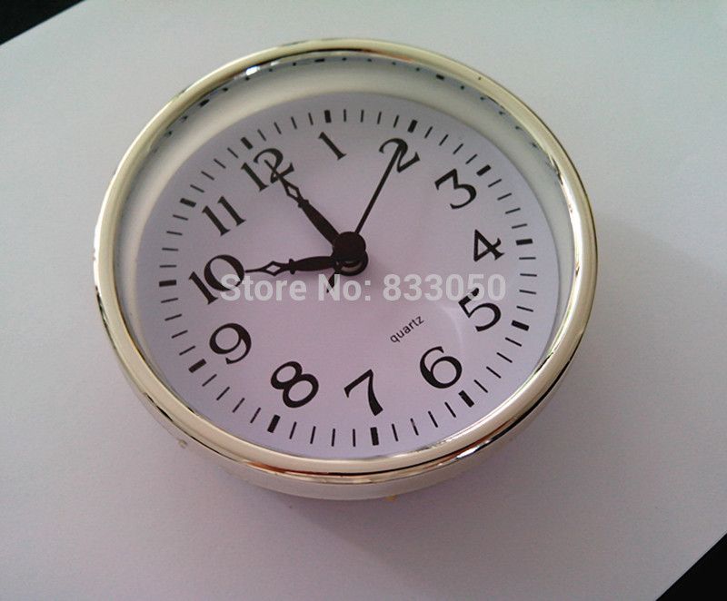 Wholesale Slivery 102mm Insert Clock for Craft Clock Insert Clock Craft